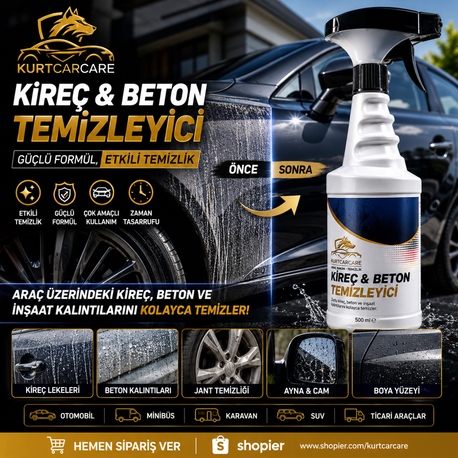 KurtCarCare Kireç Beton Temizleme