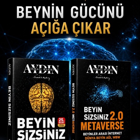 İsmail Hakkı Aydın Beyin Kitapları 2 Kitap Set | Beyin Sizsiniz & Beyin 2.0 Metaverse