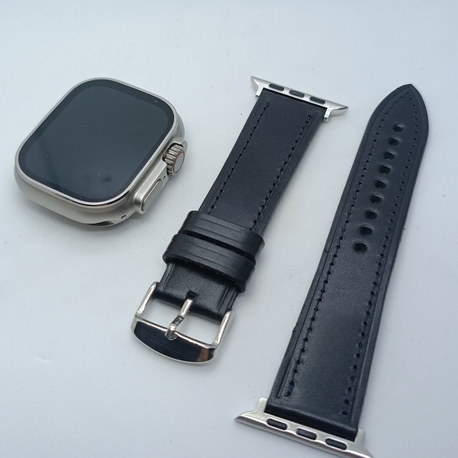 Applewatch Burtelo Deri Saat Kordonu Siyah