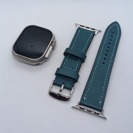 Applewatch Burtelo Deri Saat Kordonu Mavi 