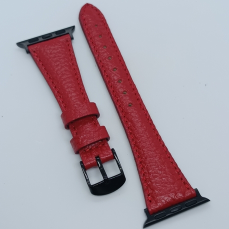 Applewatch Elegance Deri Saat Kordonu Kırmızı