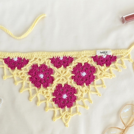 Pembe/Sarı  Bandana