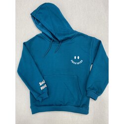 SMİLE BASKI KAPŞONLU SWEAT