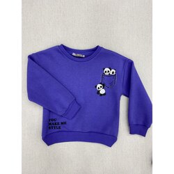 YOU MAKE ME STYLE PANDA BASKI SWEAT