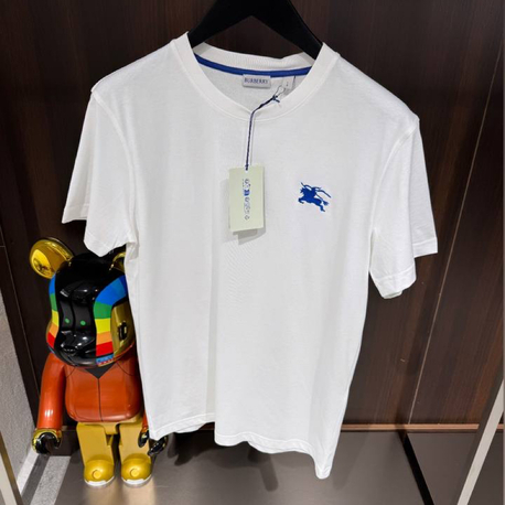 Premium 28/3 Cotton | Relaxed Fit | Göğüste Kraliyet Mavisi Burberry Arması