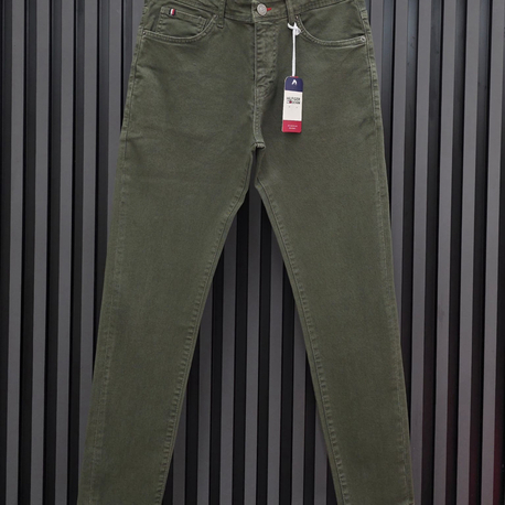Tommy Garment Dyed Premium Denim | Likralı Esnek Kumaş & Signature Cep Şerit Detay.
