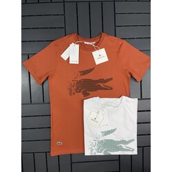 %100Pamuk Orj.Kumaş Göğüs Baskı Sol Alt Nakış İşleme Logo T-shirt. #ll1
