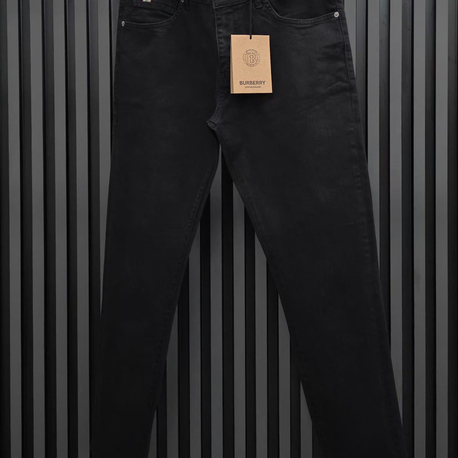BURBERRY Garment Dyed Premium Denim | Likralı Esnek Kumaş & Signature Cep Şerit Detay.