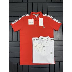  %100 Pamuk Pike Kumaş Omuz Nakış İşlemeli Polo Yaka T-shirt #ll