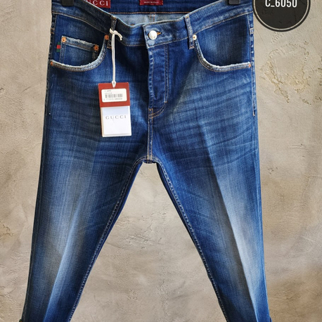 GUCCI Premium Stretch Denim Jean | İthal Esnek Kumaş & Signature Web Şerit Deta