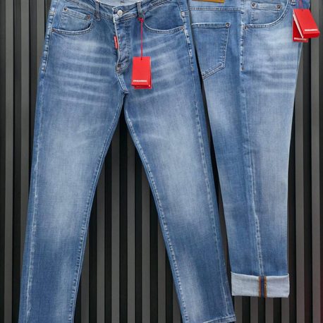 DSQUARED2 Premium Stretch Denim Jean | İthal Esnek Kumaş & Signature Red Tag Detay.