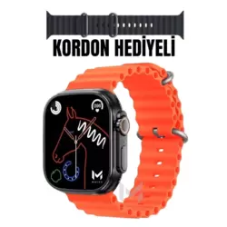 Akıllı Saat Watch 8 Ios Android Destekli 1.99inch Arama Özeliği Sağlık Verileri Ölçüm Sensörlü 