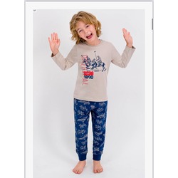 U.S. Polo Assn. Erkek Çocuk Mavi Pijama Takımı