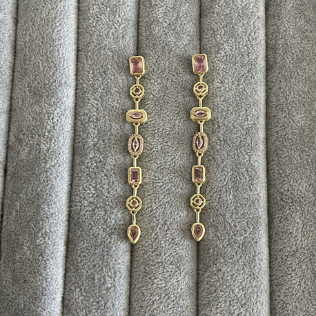 Sallantılı Küpe (Pembe)