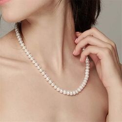 Barok Stil Gerçek Kültür İncisi Kolye 