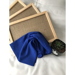 Lonscarfs İthal Şal Saks Mavi