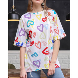 Kısa Kol Yırtmaçlı T-shirt
