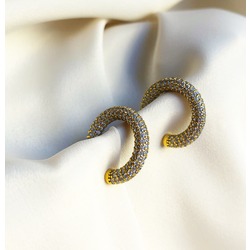 Halka Zirkon Ear Cuff (kıkırdak) Küpe / Earring (Fiyat tek ürün içindir)