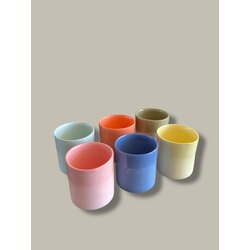 Rainbow Porselen Turk Kahvesi fincan takımı - 6 lı