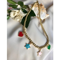 Hematit Colorful Charm Kolye / Necklace
