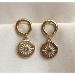 RUMI SUN - Beyaz Küpe / Earring