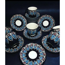  İşlemeli İkili Ve Altılı Set Fincan Takımı