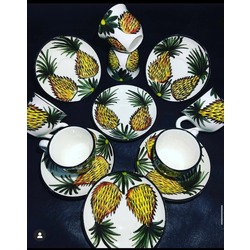  İşlemeli İkili Ve Altılı Set Fincan Takımı