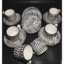  İşlemeli İkili Ve Altılı Set Fincan Takımı