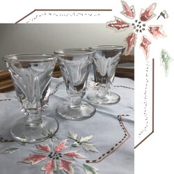3 adet   Vintage shot bardağı