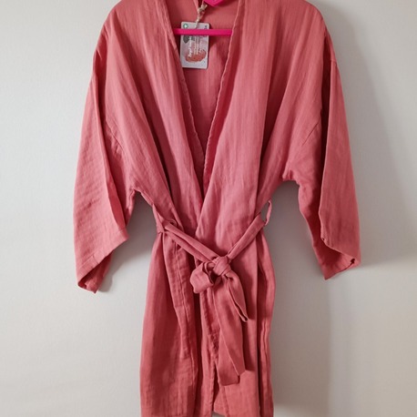 Grace Organik Pamuk Kadın Kimono (Rose)