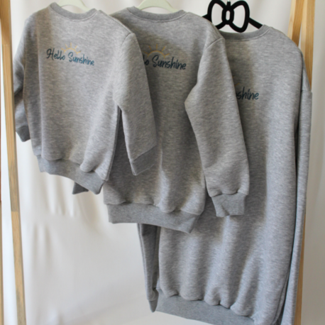 Anne & Çocuk Sweatshirt Takımı – Hello Sunshine