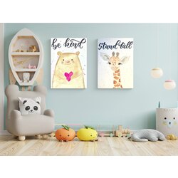 Orijinal Suluboya Be Kind -  Çocuk odası 2’li seri