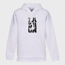 LaQuerencia Labron Baskılı Kapüşonlu Oversize Sweatshirt LQ-0179