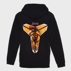 LaQuerencia Lakers Baskılı Kapüşonlu Oversize Sweatshirt LQ-0194