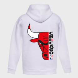 LaQuerencia Chicago Bulls 2 Baskılı Kapüşonlu Oversize Sweatshirt LQ-0195