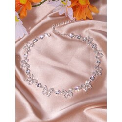 Kelebek Rhinestone Kolye