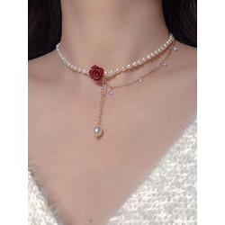 İnci Rose Kolye