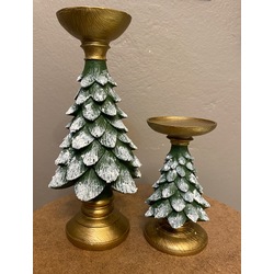 Çam Ağacı Şamdan (İkili set)