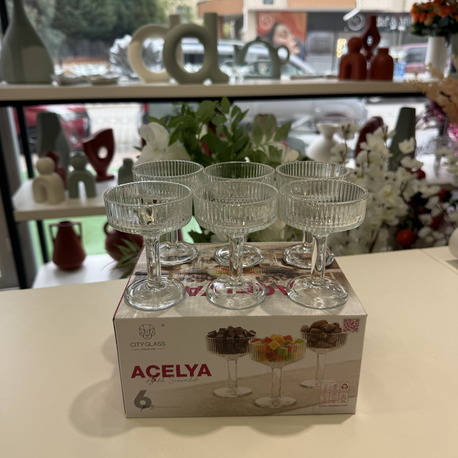 AÇELYA 6’LI AYAKLI SUNUMLUK
