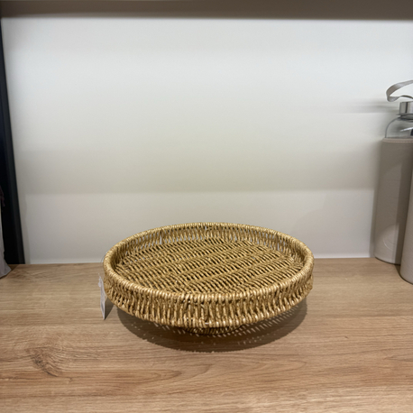 Ayaklı Hasır Sunumluk – 25 cm