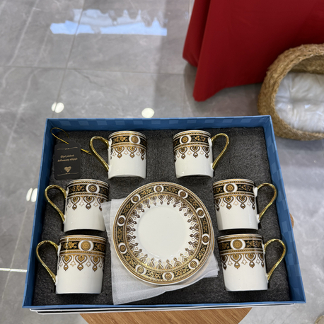 90 CC Gold Desenli Türk Kahvesi Fincan Takımı