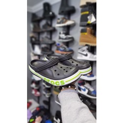 Unisex Bayaband Crocs Siyah Yeşil
