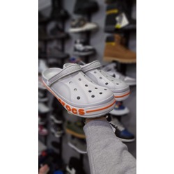 Unisex Bayaband Crocs Gri Turuncu