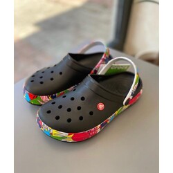 Siyah Crocs Bantlı Model