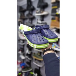 Unisex Bayaband Crocs Lacivert Kalın Yeşil