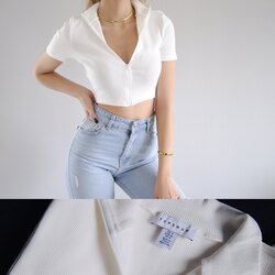 Topshop Fermuar Detay Top 