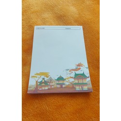 Sarı Çin Temalı Memopad a6