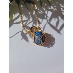 Lapis Lazuli Kafes Kolye - 2