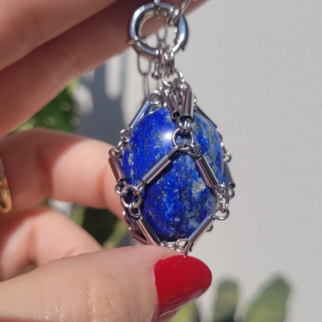 Lapis Lazuli Kafes Kolye