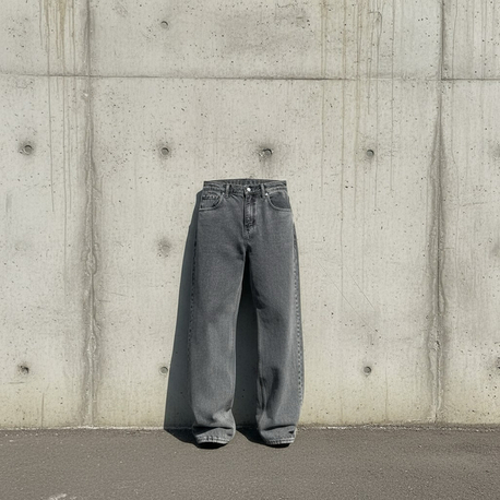 Antrasit baggy jean